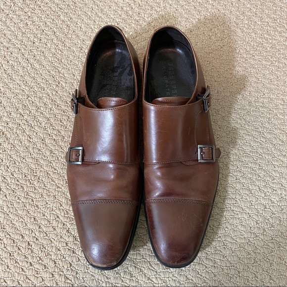 Kenneth Cole Reaction Shoes | Brown Kenneth Cole Reaction Monk Strap Dress Shoes | Color: Brown | Size: 9.5 | Jmeyersray's Closet